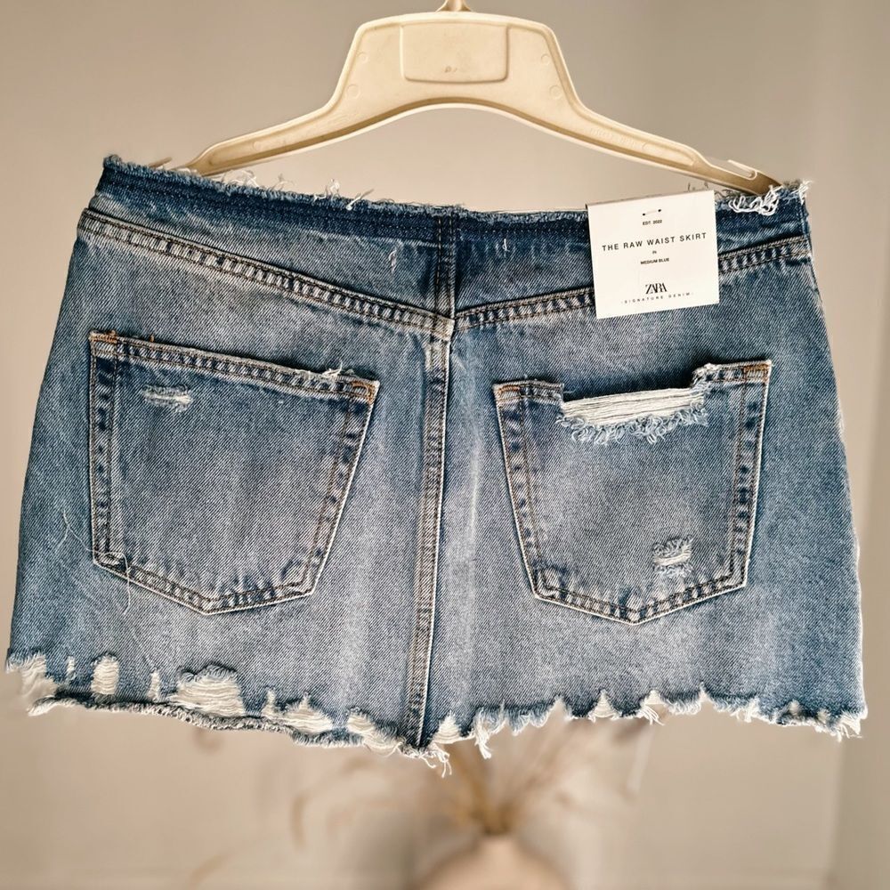 Raw Waist Zara Skirt New - Picture 2 of 2